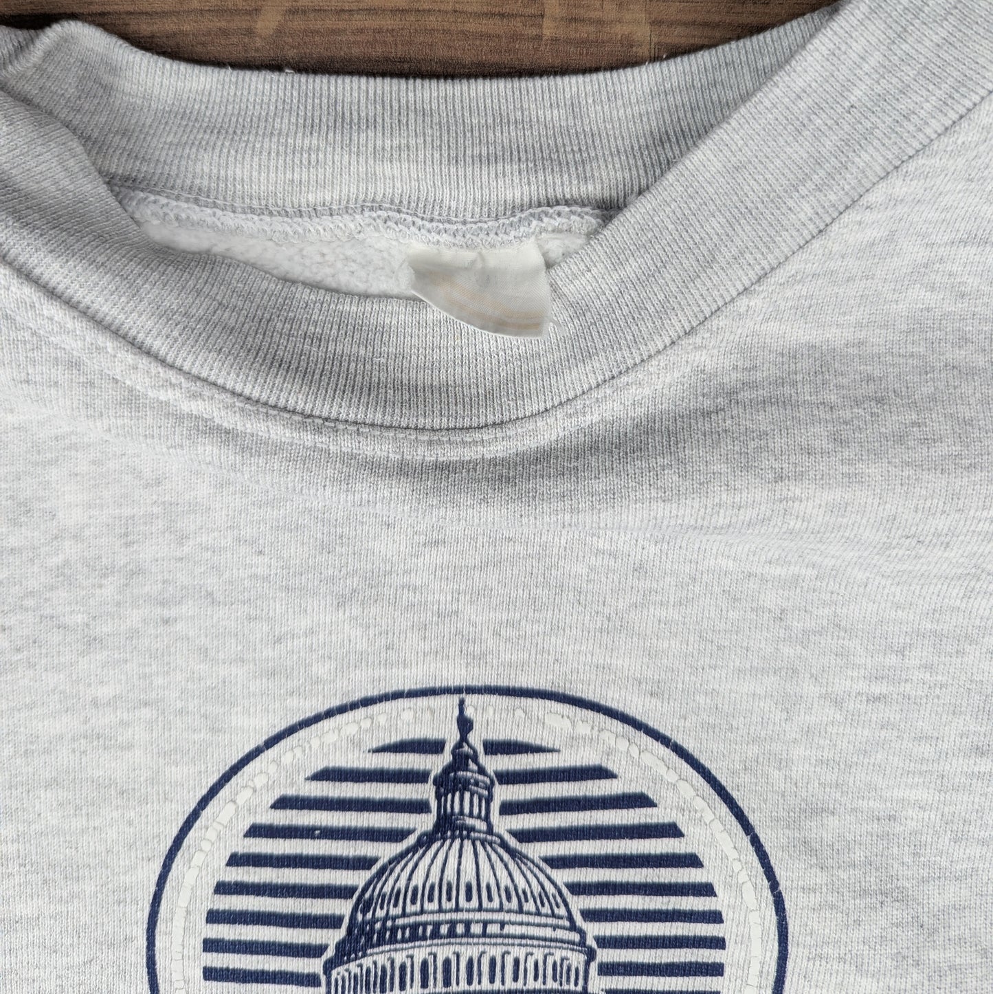 90's Vintage Washington D.C Heavyweight Grey Sweatshirt Size XL