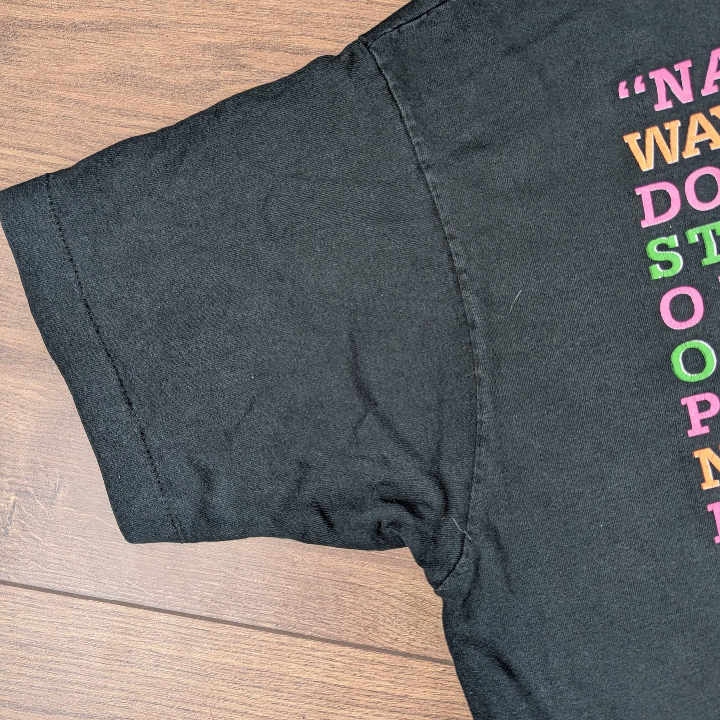 Vintage 90's Black Single Stitch The Varsity Graphic T-Shirt Size XXL