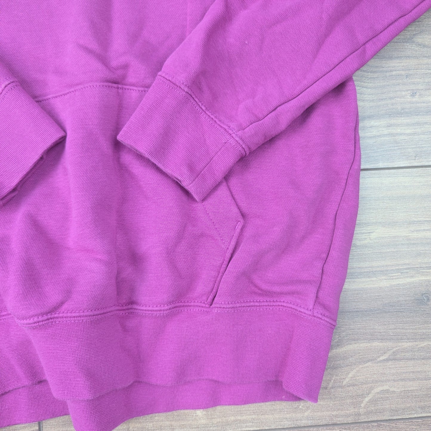 Purple Nike Swoosh Spellout Logo Graphic Hoodie Women's S