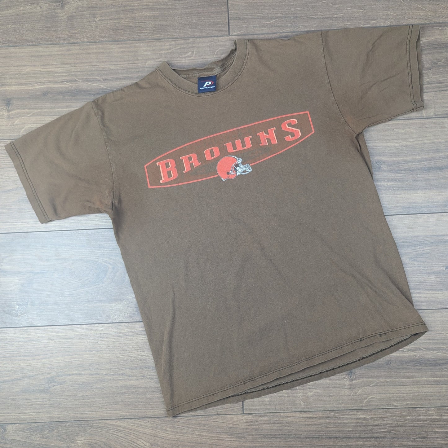 Vintage 00's Brown Cleveland Browns Pro Player Football T-Shirt Size L
