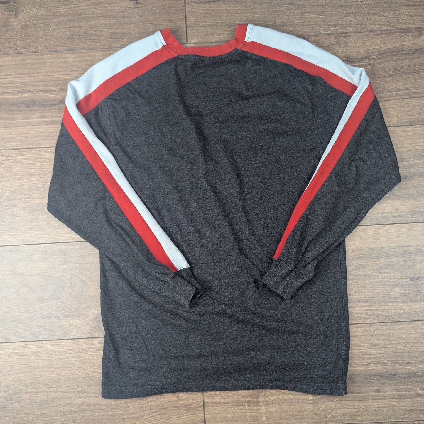 Grey Majestic NHL Minnesota Wild Hockey Long Sleeve T-Shirt Size M