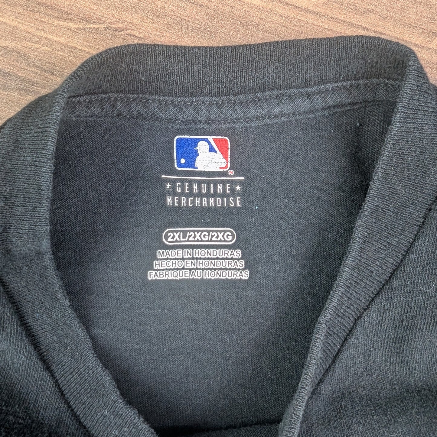 Black & Purple MLB Colorado Rockies Baseball Graphic T-Shirt Size XXL