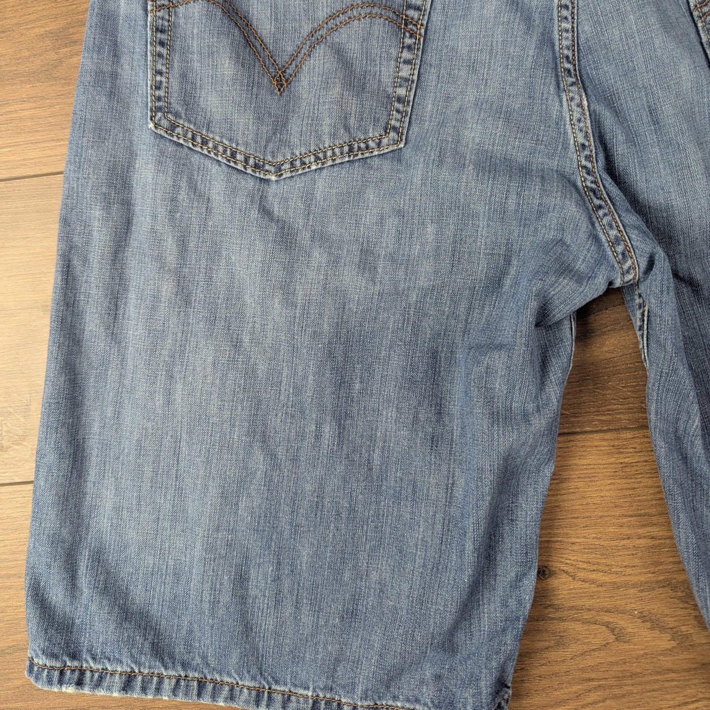 Blue Vintage Levi's 569 Loose Straight Denim Jorts Jean Shorts W36