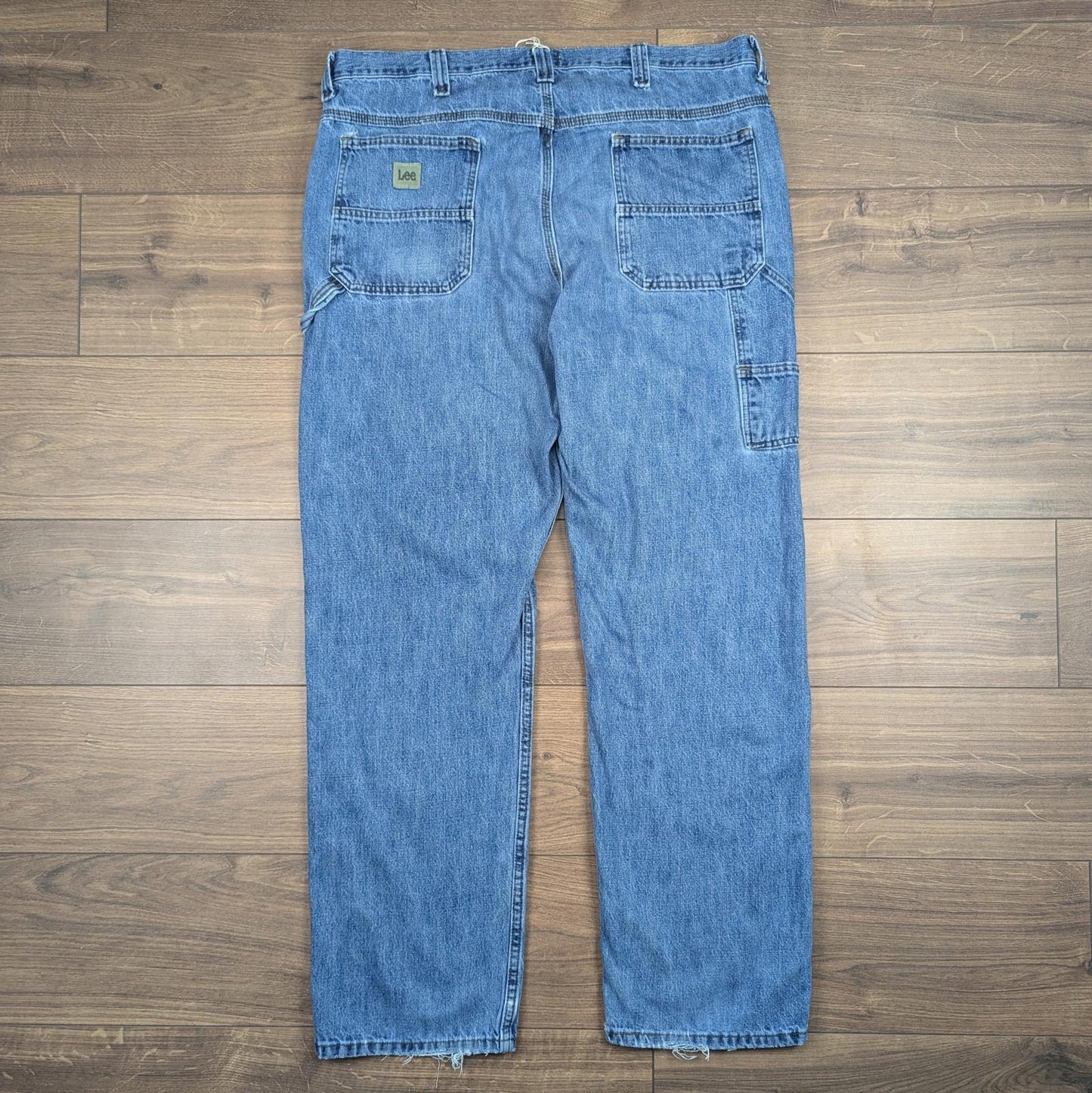 Blue Vintage Lee Carpenter Jeans Loose Fit Cargo Hip-Hop Straight Leg W40 L34