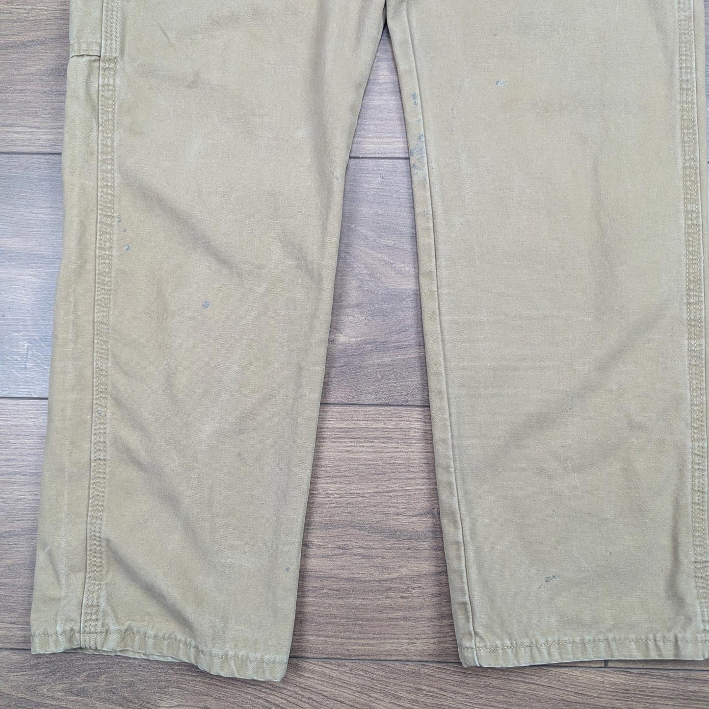 Tan Vintage Wrangler Carpenter Jeans Trousers Cargo Straight Leg W30 L29
