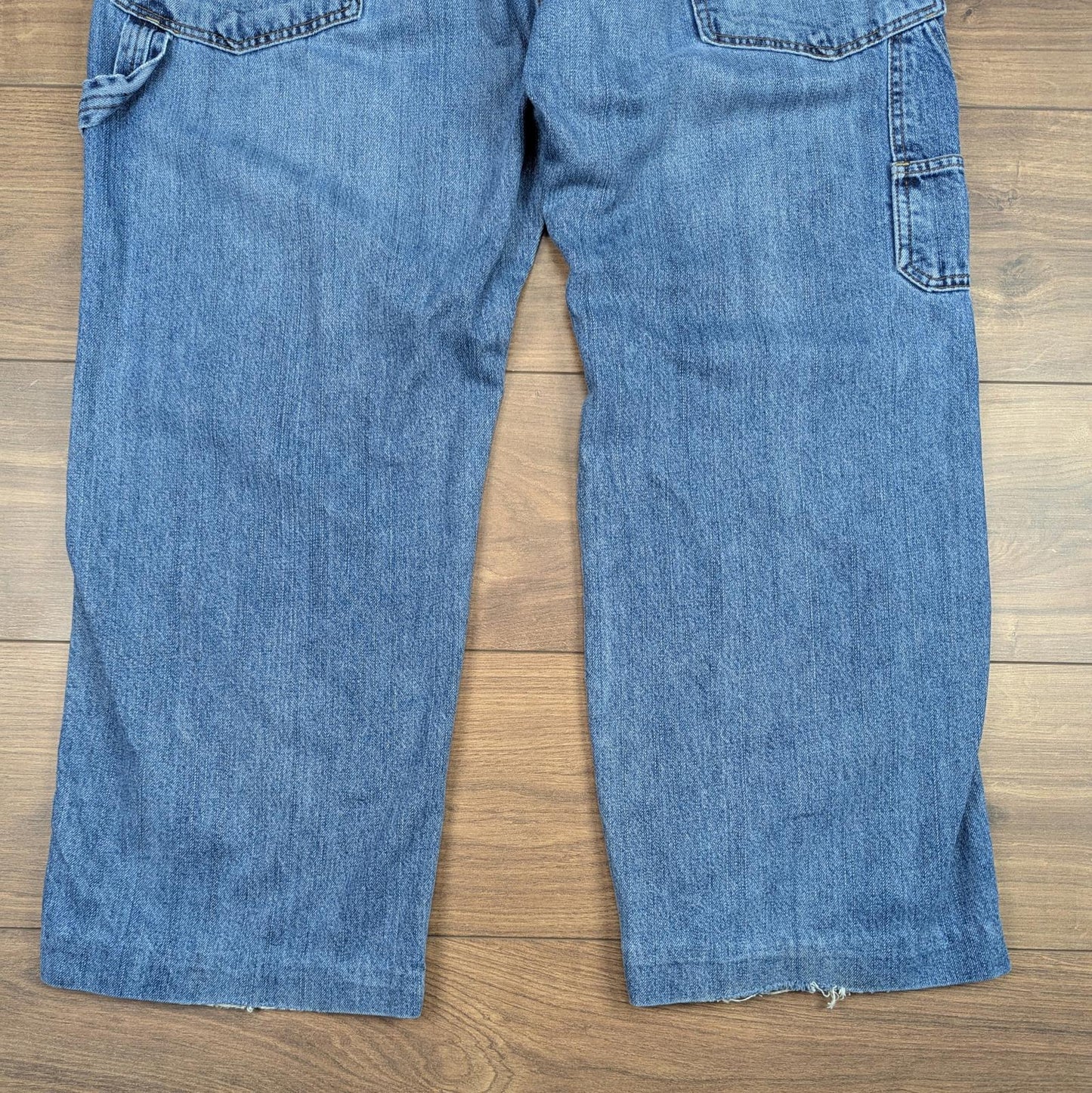 Blue Vintage Levi's Carpenter Jeans Baggy Cargo Skater Straight Leg W38 L28