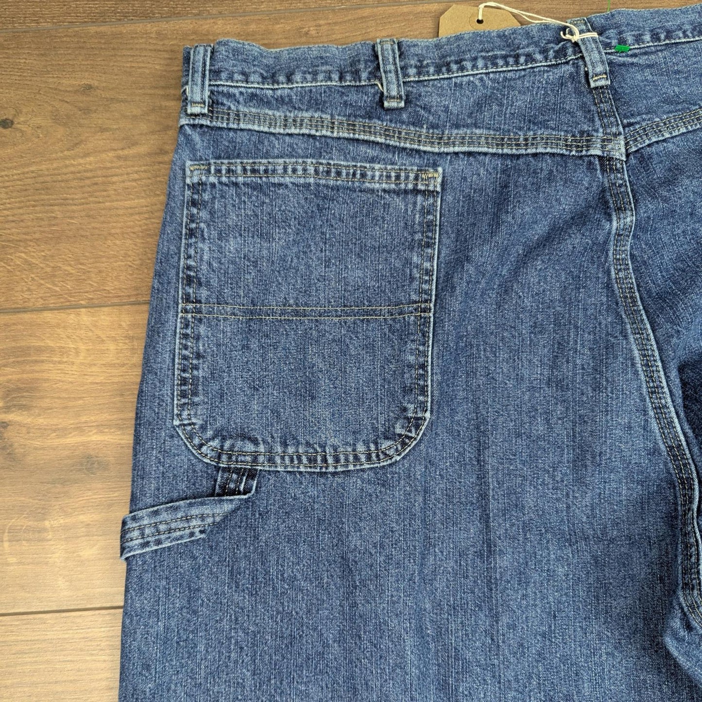 Blue Vintage Wrangler Carpenter Jeans Baggy Hip-Hop Skater Straight Leg W42 L30