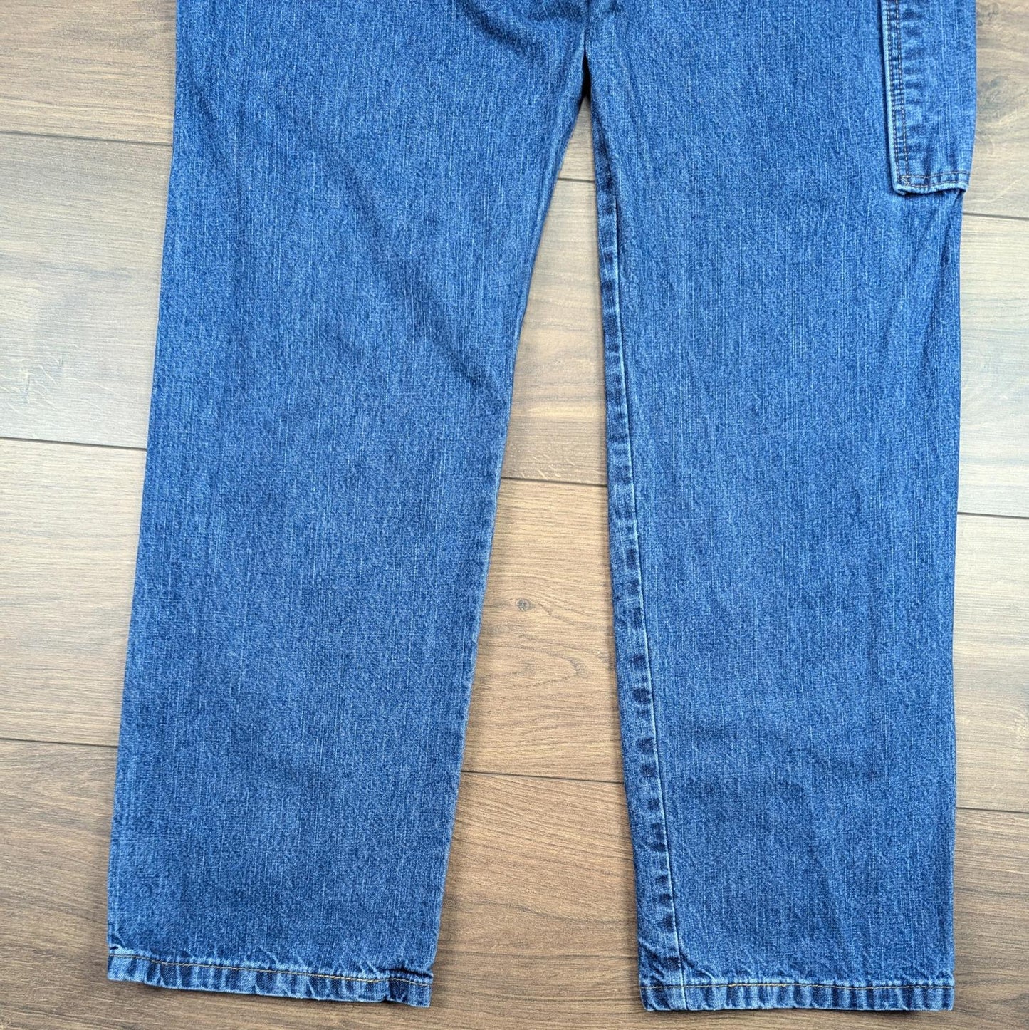Blue Wrangler Vintage Carpenter Jeans Baggy Cargo Straight Leg W31 L32