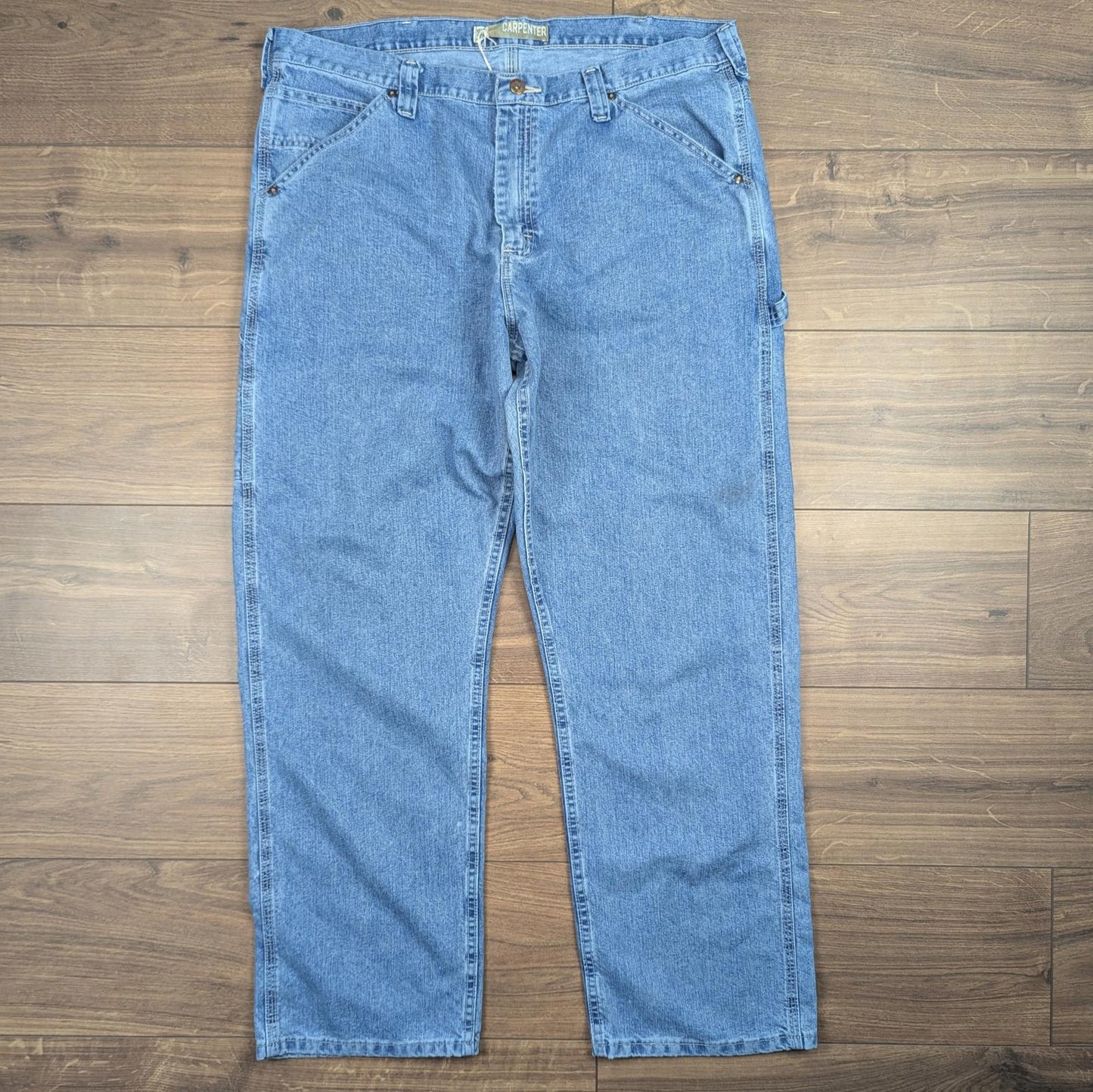 Blue Vintage Lee Dungarees Carpenter Jeans Cargo Straight Leg W40 L32
