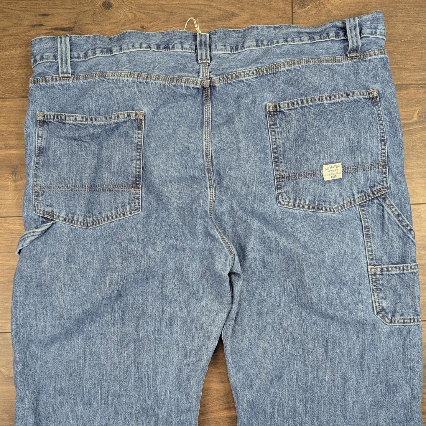 Blue Vintage Levi's Carpenter Jeans Baggy Cargo Straight Leg W46 L30