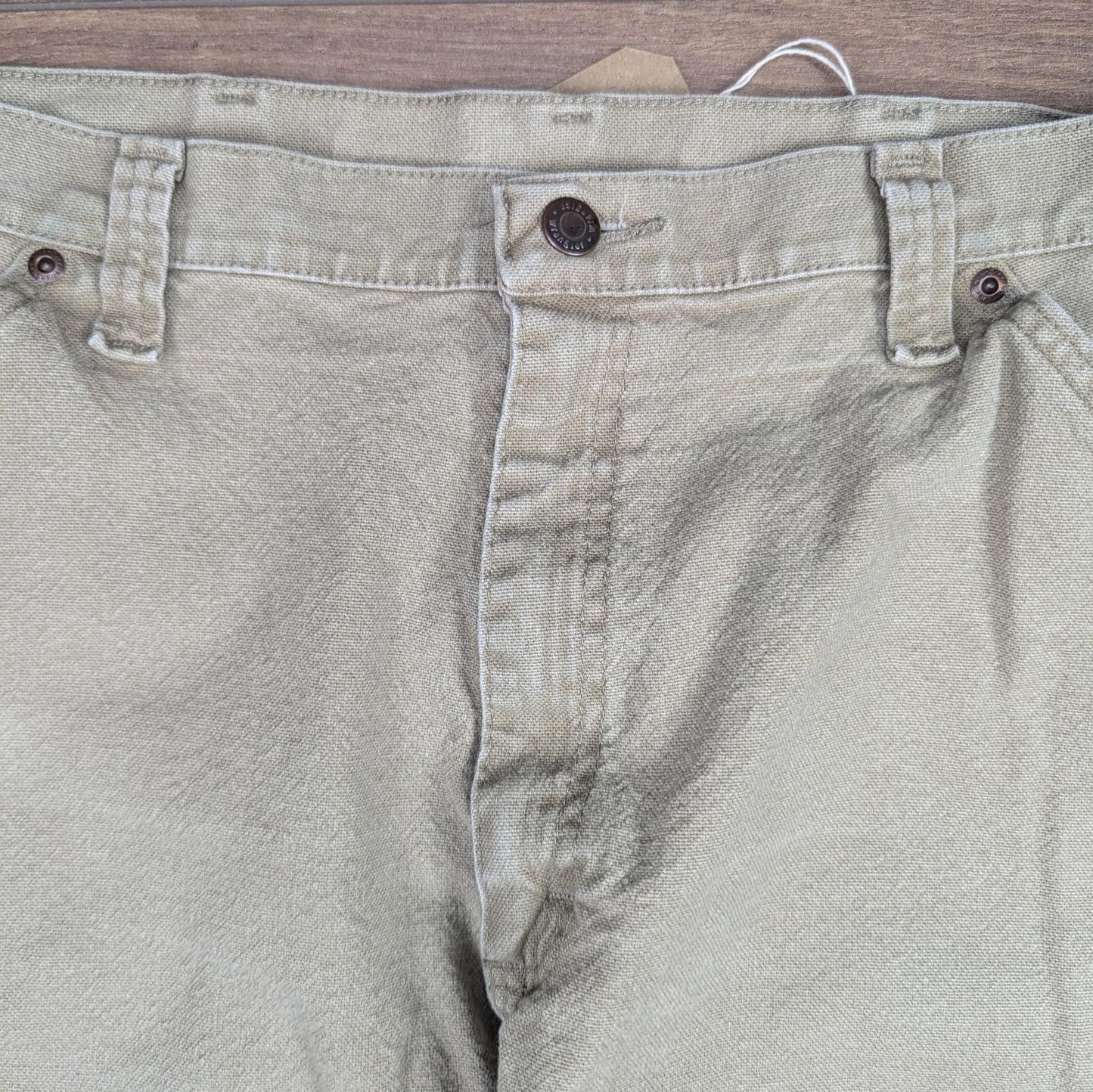 Tan Vintage Wrangler Carpenter Cargo Pants Jeans Baggy Straight Leg W36 L30