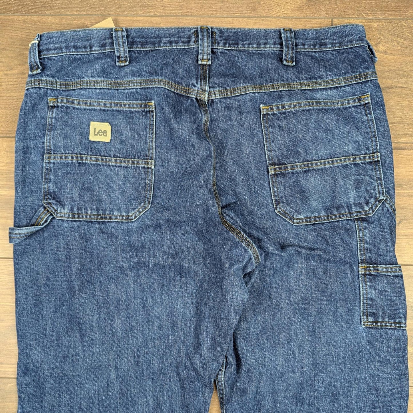 Blue Vintage Lee Jeans Loose Fit Baggy Carpenter Skater Straight Leg W42 L30