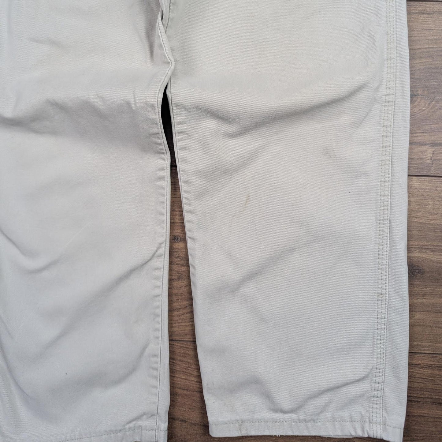 Vintage Beige Carpenter Pants Jeans Baggy Cargo Straight Leg W30 L28