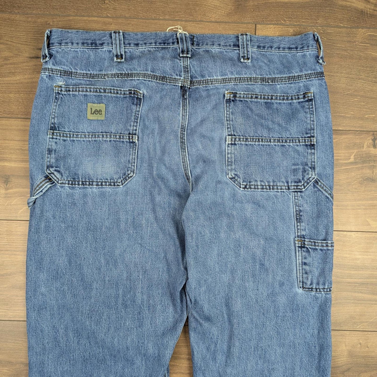 Blue Vintage Lee Carpenter Jeans Loose Fit Cargo Hip-Hop Straight Leg W40 L34