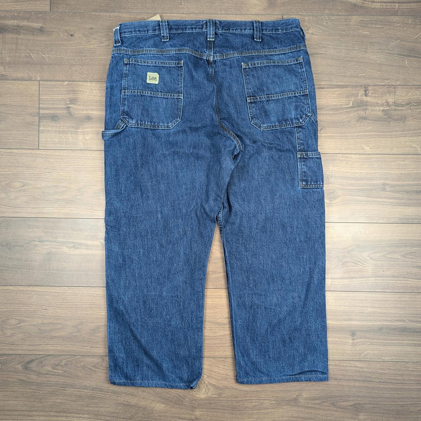 Blue Vintage Lee Jeans Loose Fit Baggy Carpenter Skater Straight Leg W42 L30