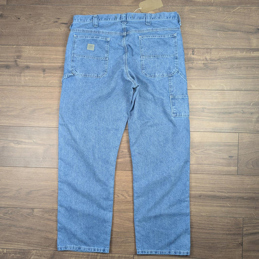 Blue Vintage Lee Dungarees Carpenter Jeans Cargo Straight Leg W40 L32