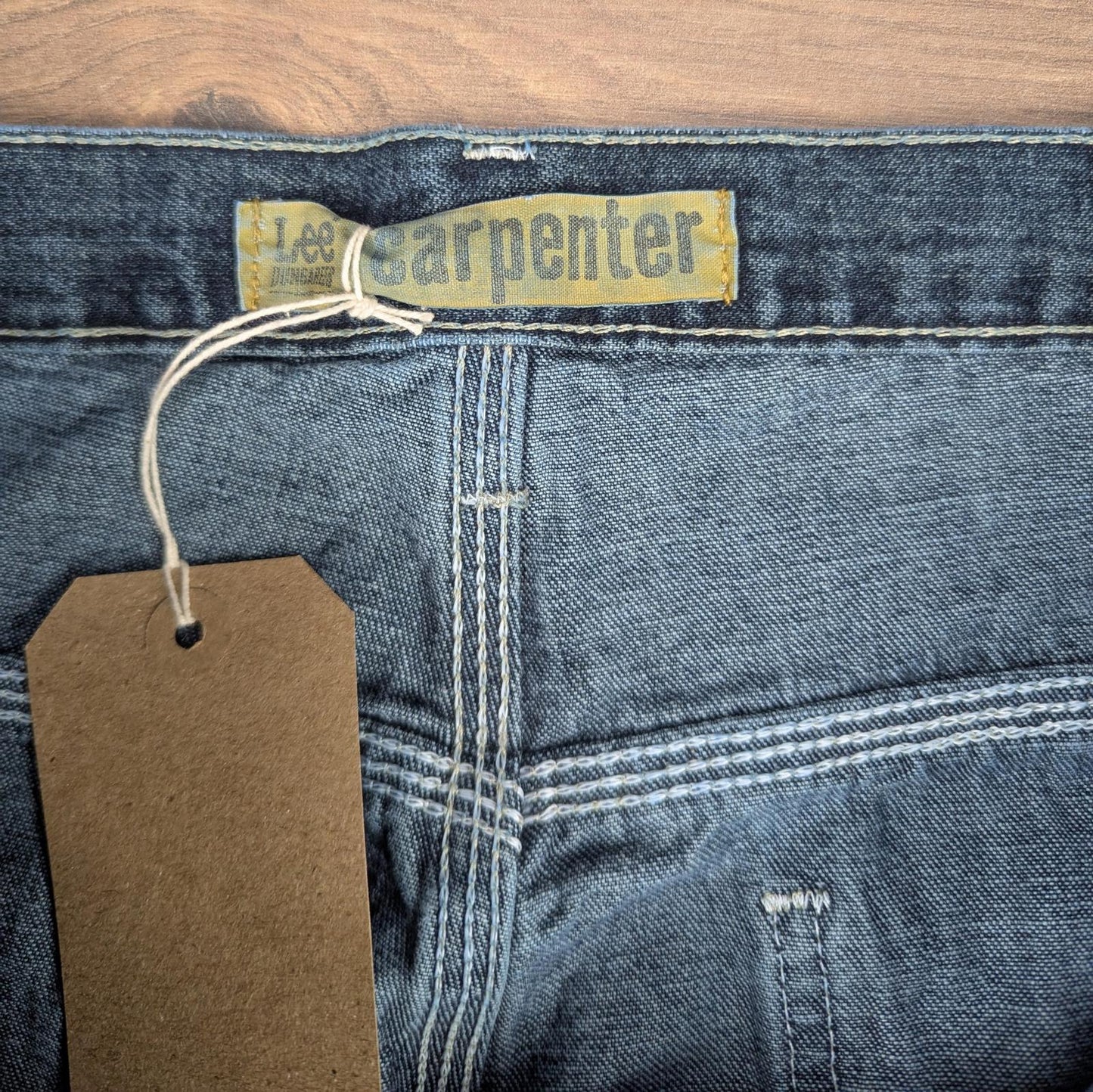 Blue Vintage Lee Dungarees Jeans Baggy Carpenter Skater Straight Leg W36 L30