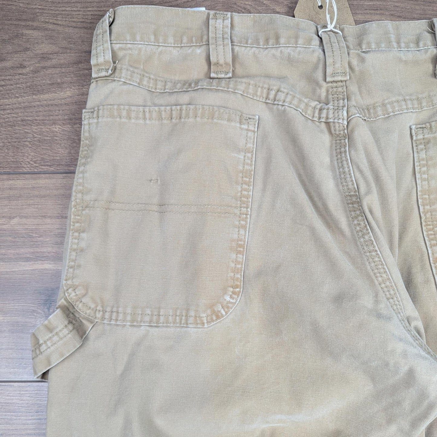 Brown Vintage Wrangler Carpenter Pants Baggy Cargo Straight Leg W36 L30