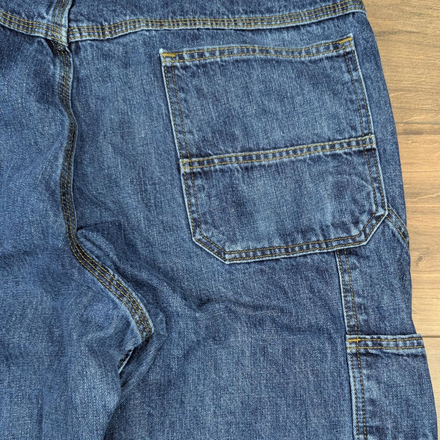 Blue Vintage Lee Jeans Loose Fit Baggy Carpenter Skater Straight Leg W42 L30