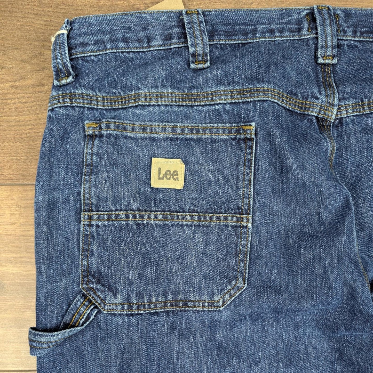 Blue Vintage Lee Jeans Loose Fit Baggy Carpenter Skater Straight Leg W42 L30