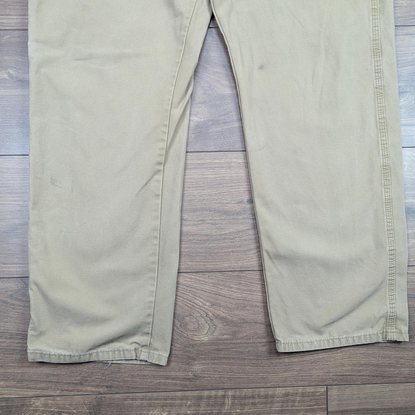 Brown Vintage Wrangler Carpenter Pants Baggy Cargo Straight Leg W36 L30