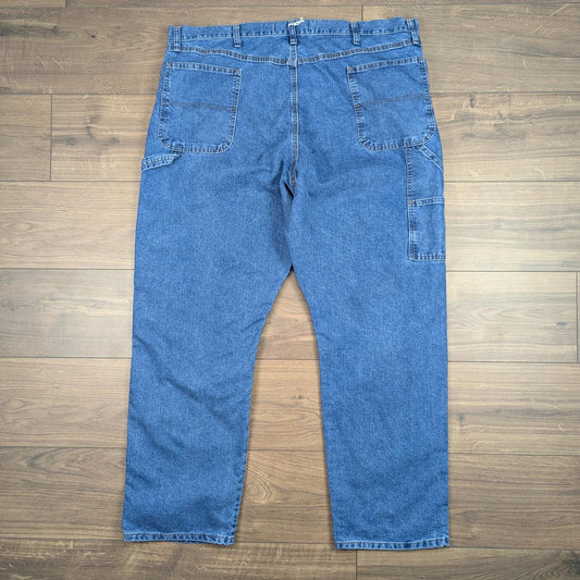 Blue Vintage Wrangler Carpenter Jeans Baggy Cargo Straight Leg W44 L32