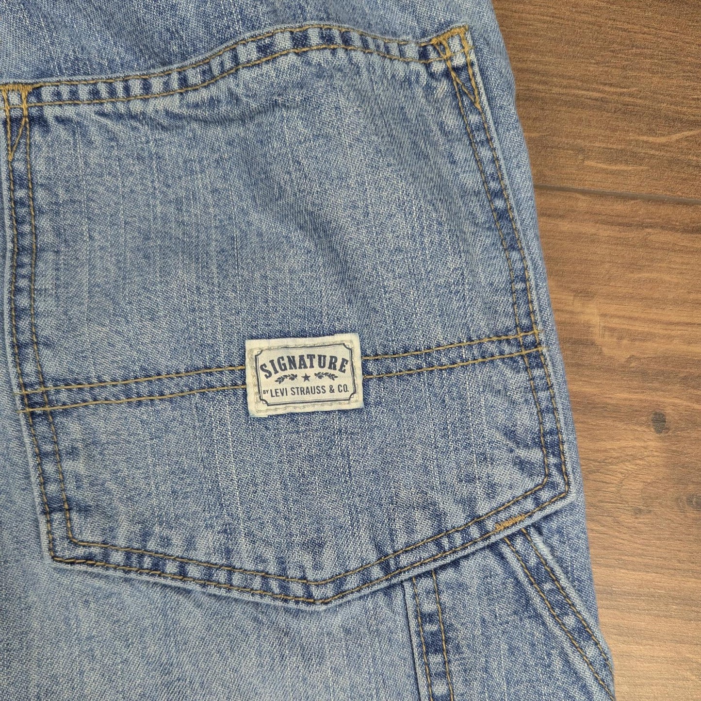 Blue Vintage Levi's Carpenter Jeans Baggy Hip-Hop Skater Straight Leg W34 L36