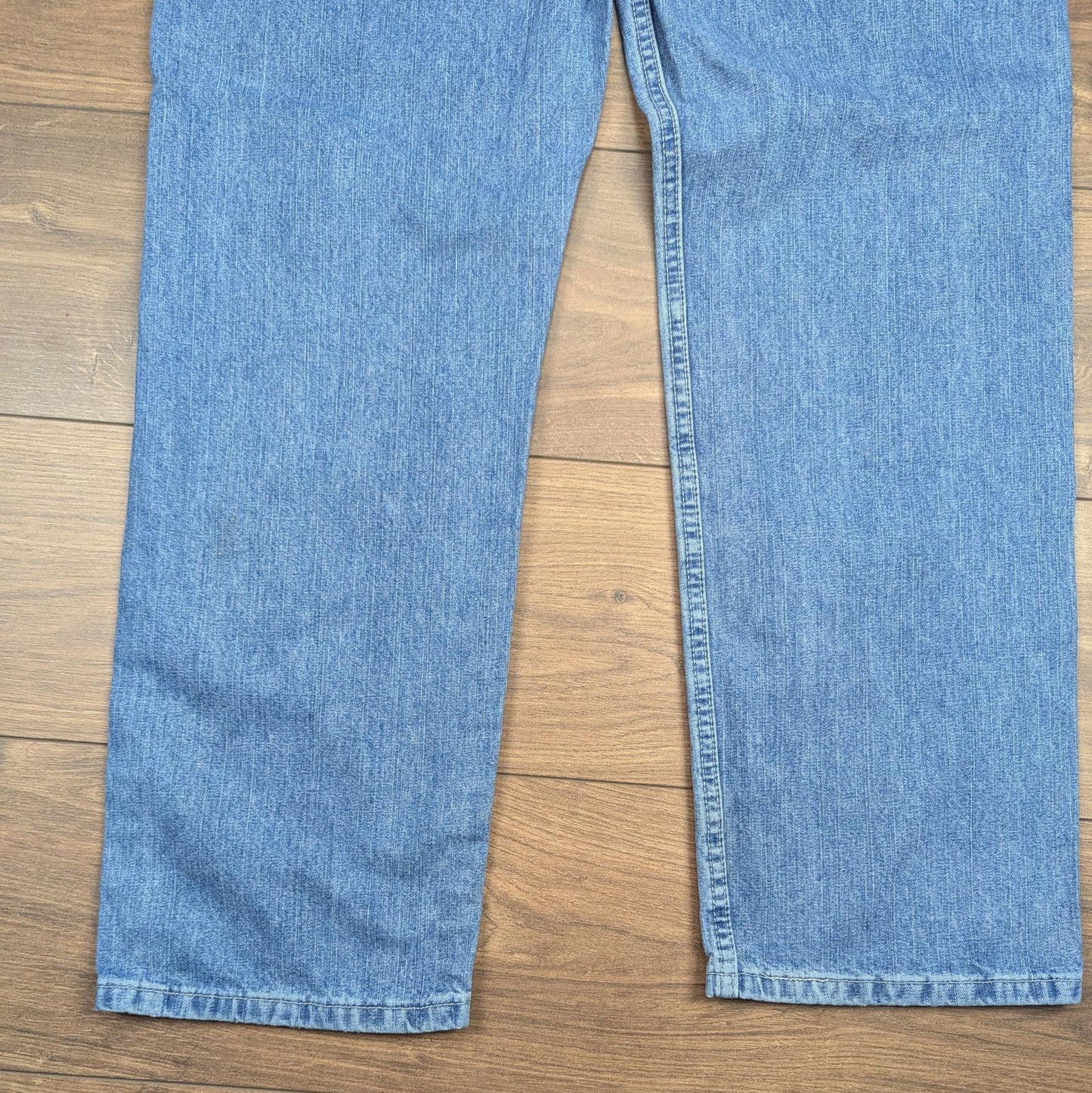 Blue Vintage Lee Dungarees Carpenter Jeans Baggy Skater Straight Leg W32 L32