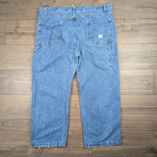 Blue Vintage Levi's Carpenter Jeans Baggy Cargo Straight Leg W46 L30