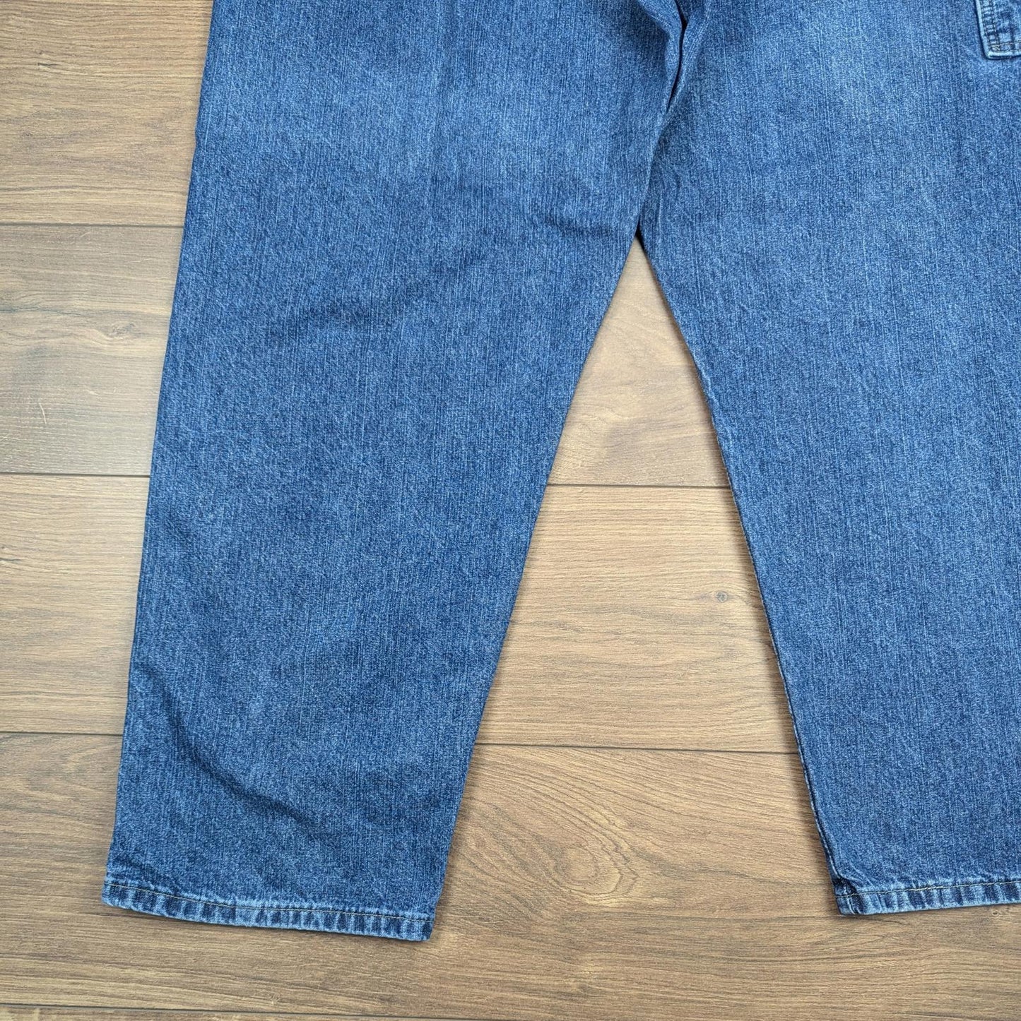 Blue Vintage Wrangler Carpenter Jeans Baggy Hip-Hop Skater Straight Leg W42 L30