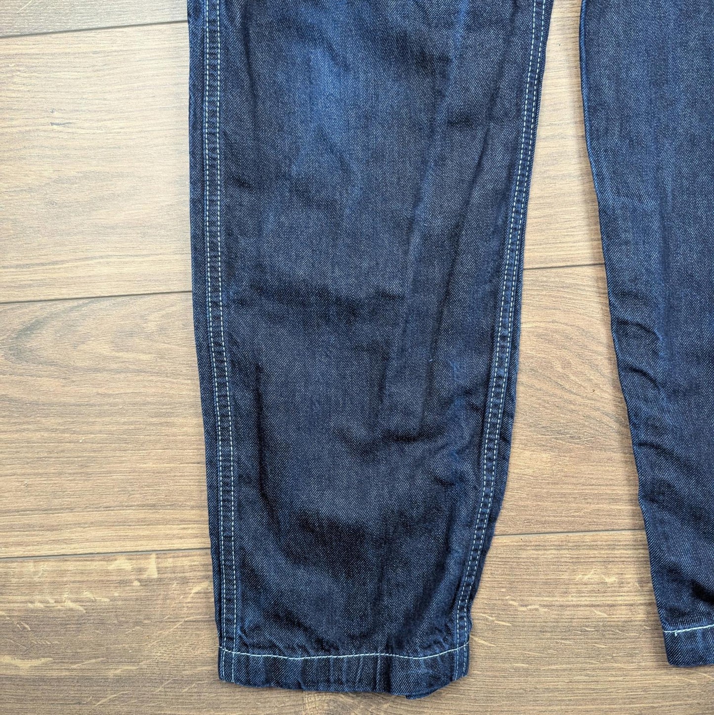 Blue Levi's Carpenter Jeans Dark Wash Baggy Loose Hip-Hop Skater Fit W34 L32
