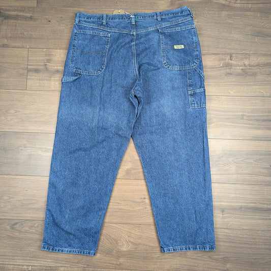 Blue Vintage Wrangler Carpenter Jeans Baggy Hip-Hop Skater Straight Leg W42 L30