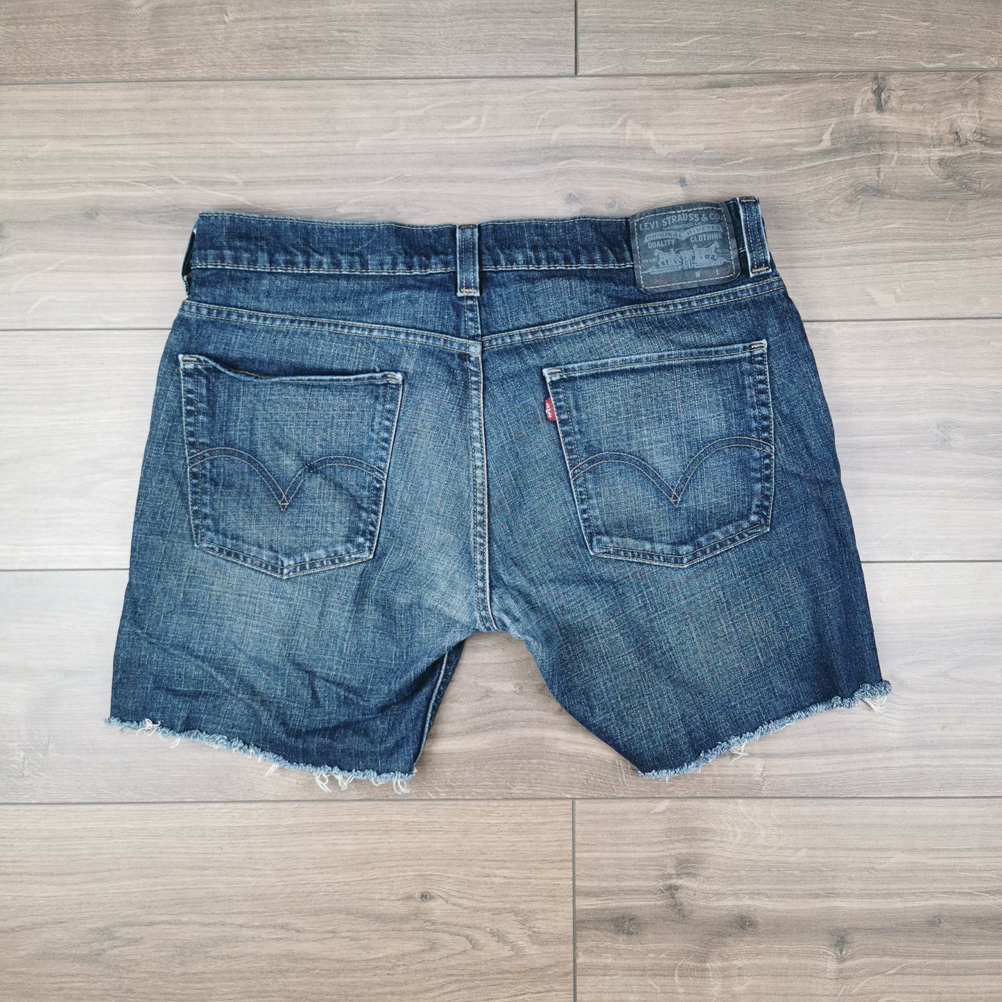 Vintage Levi's 511 Cut-off Blue Denim Jean Shorts Jorts W36