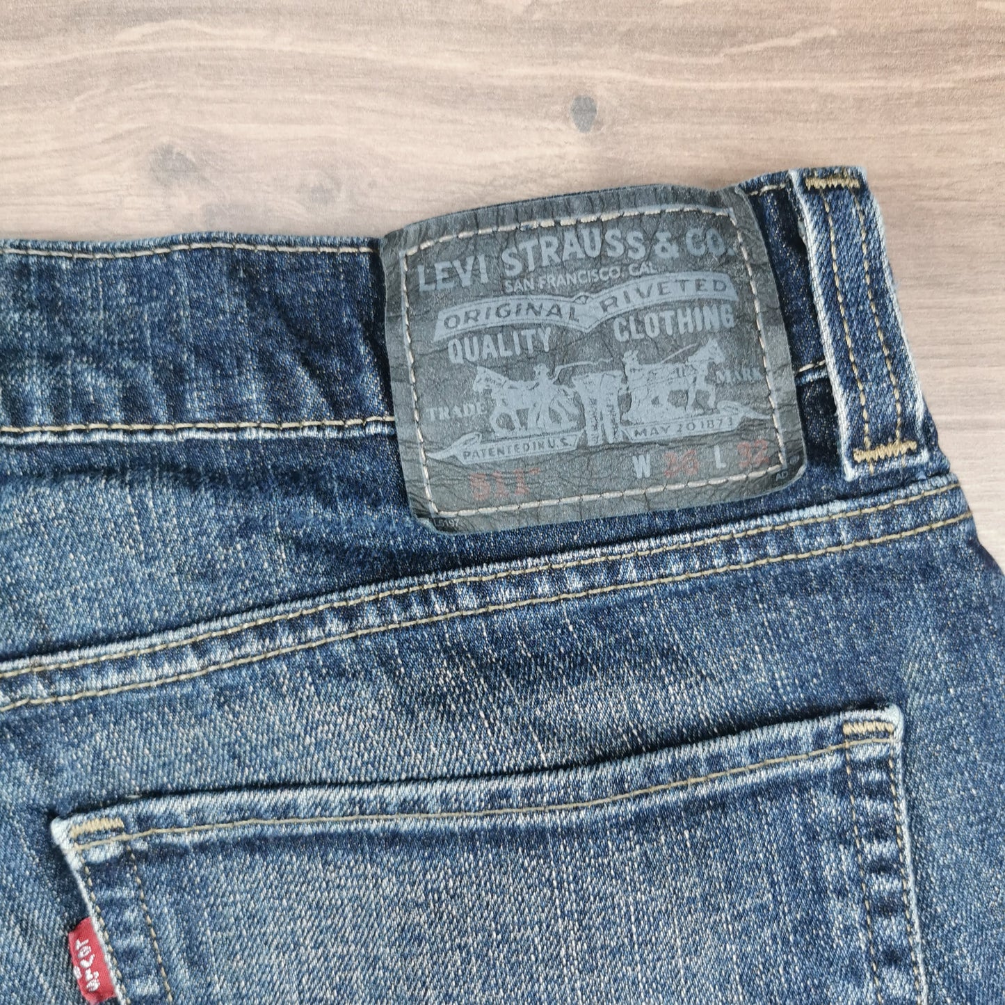Vintage Levi's 511 Cut-off Blue Denim Jean Shorts Jorts W36