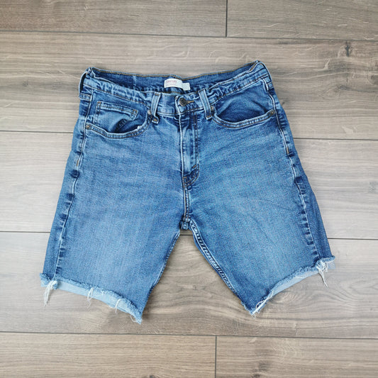 Vintage Signature By Levi's Strauss Slim Fit Blue Denim Jean Shorts Jorts W31