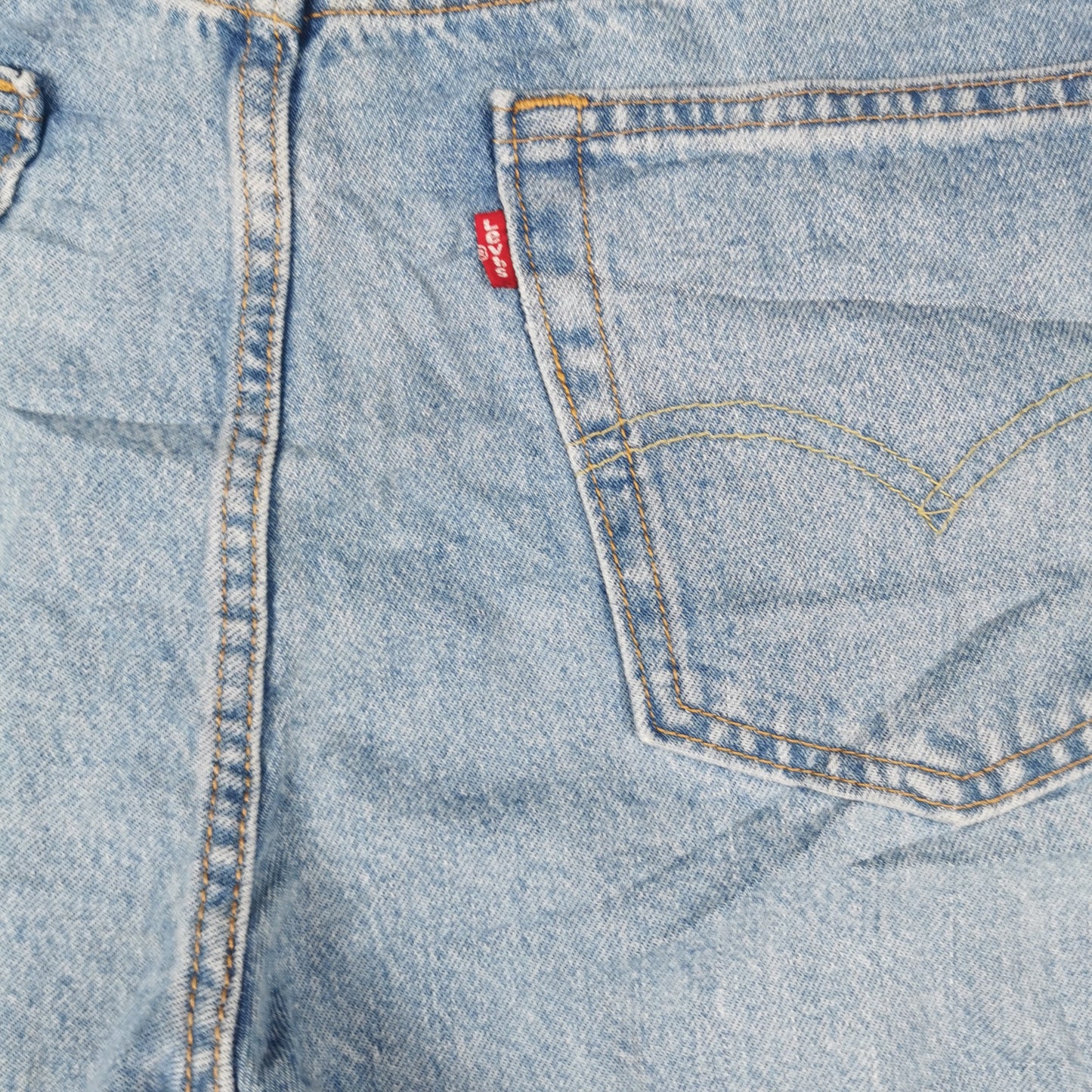 New Levi's 405 Standard Light Blue Denim Jean Shorts Jorts W36