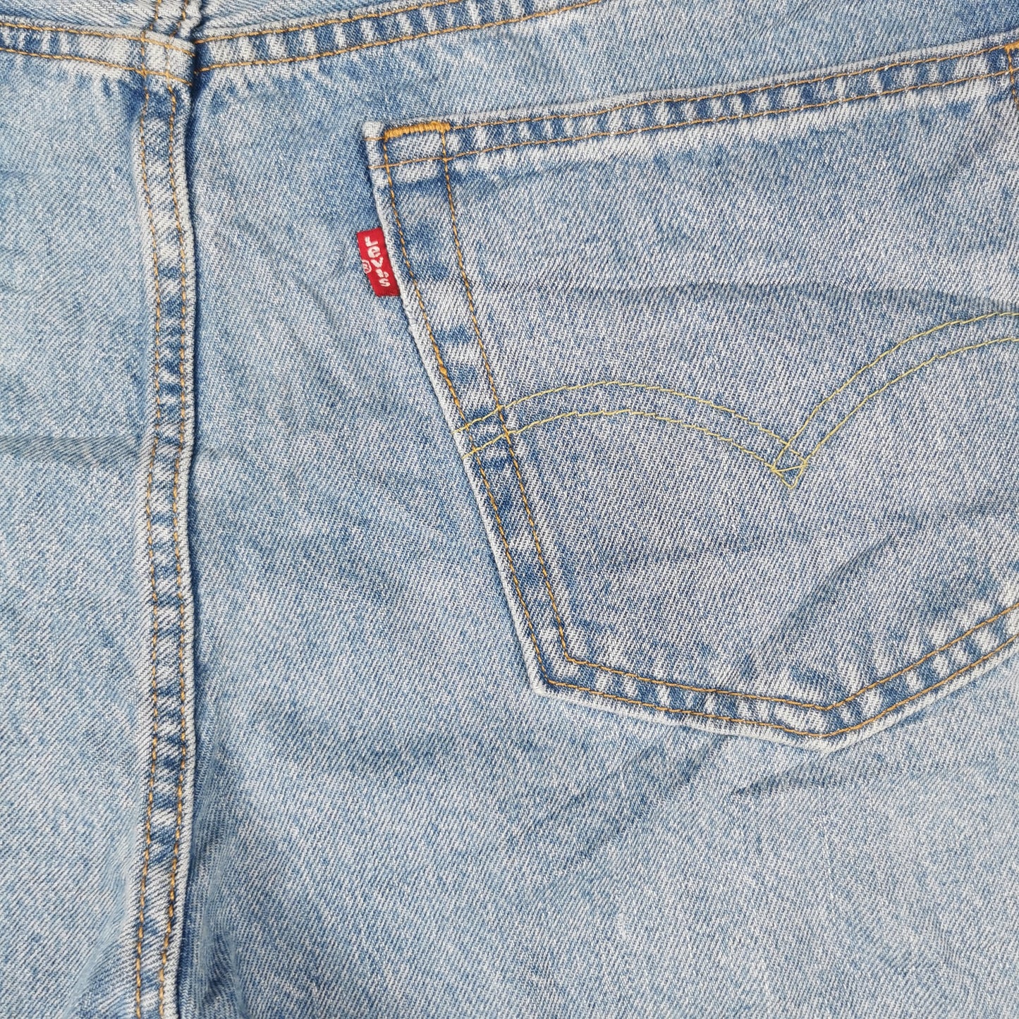 New Levi's 405 Standard Light Blue Denim Jean Shorts Jorts W36