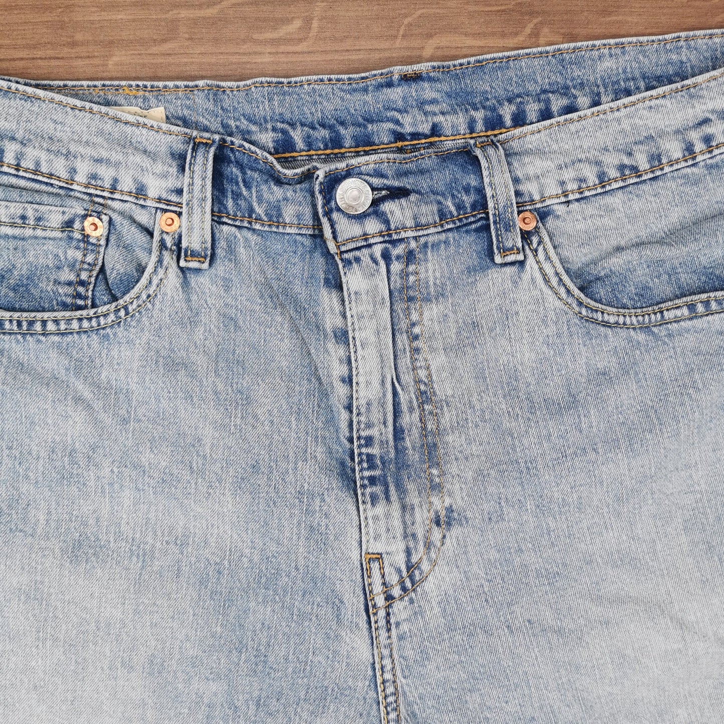 Vintage Lee Light Wash Blue Denim Shorts Jorts W34