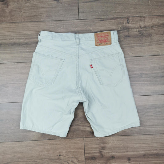 Vintage Levi's 505 Beige Stone Denim Shorts W30