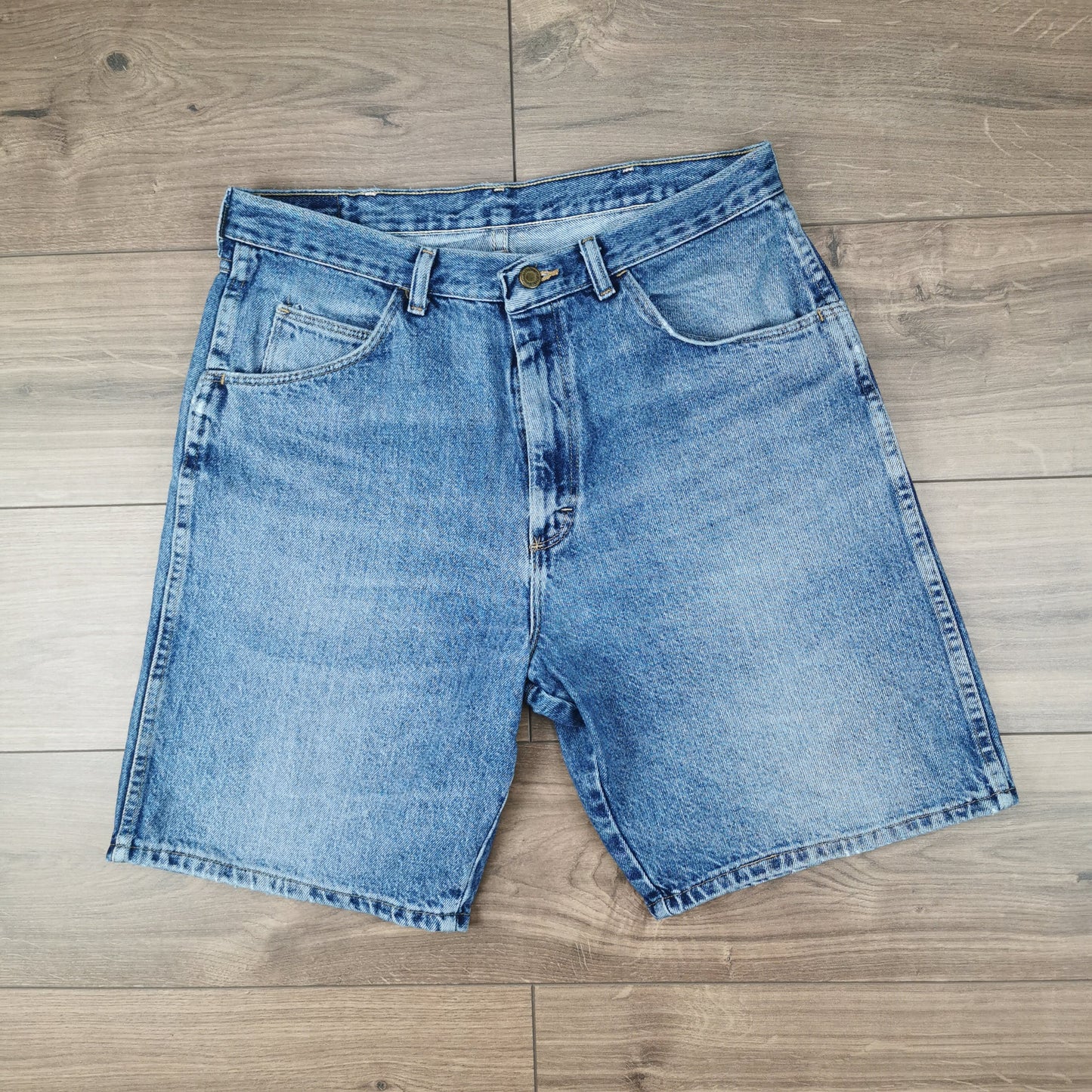 Vintage Lee Blue Denim Shorts Jorts Baggy Relaxed Fit W34