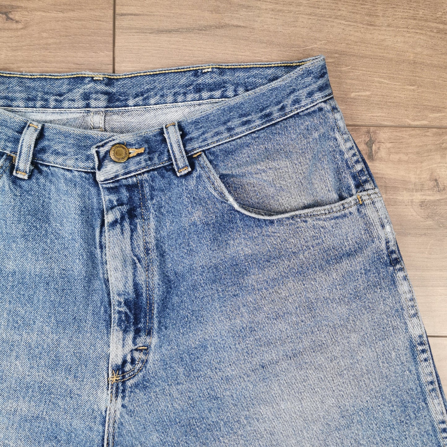 Vintage Lee Blue Denim Shorts Jorts Baggy Relaxed Fit W34