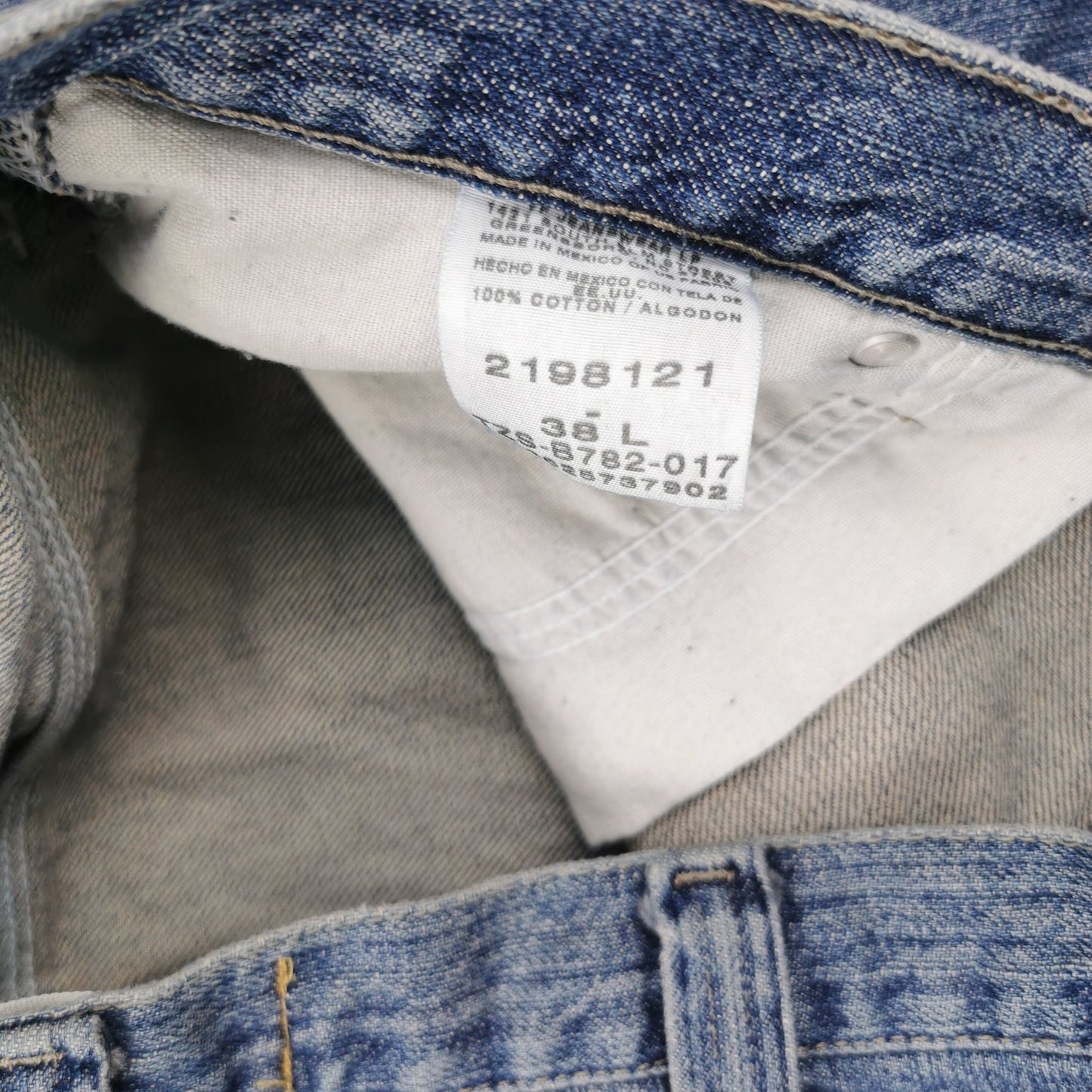 Vintage Lee Dungarees Blue Denim Shorts Jorts Carpenter Baggy Relaxed Fit W38
