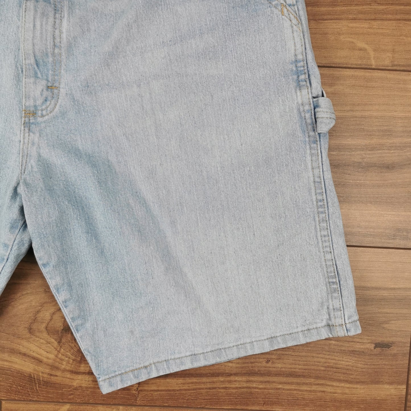 Vintage Wrangler Blue Denim Shorts Jorts Carpenter Utility Baggy Relaxed Fit W38