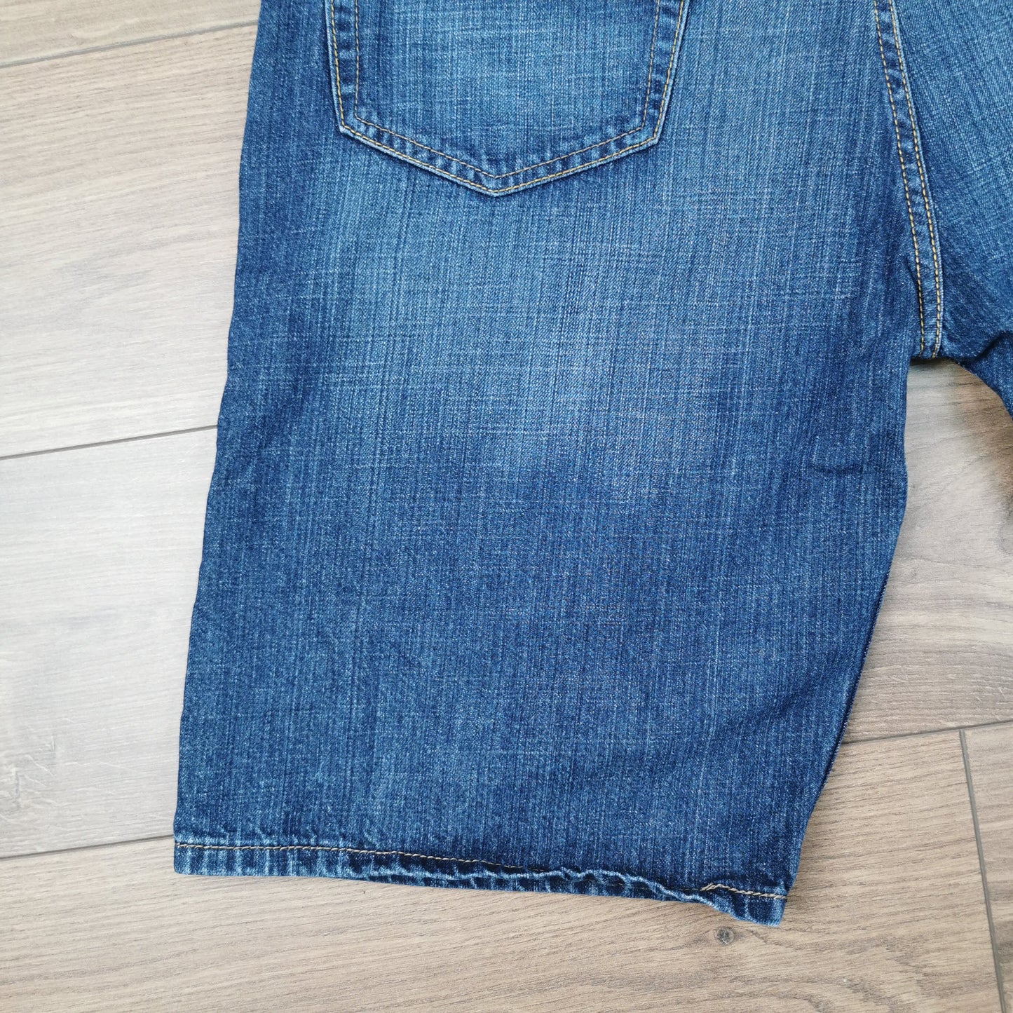 Vintage Levi's Signature Loose Blue Denim Shorts Jorts Medium Dark Wash W36