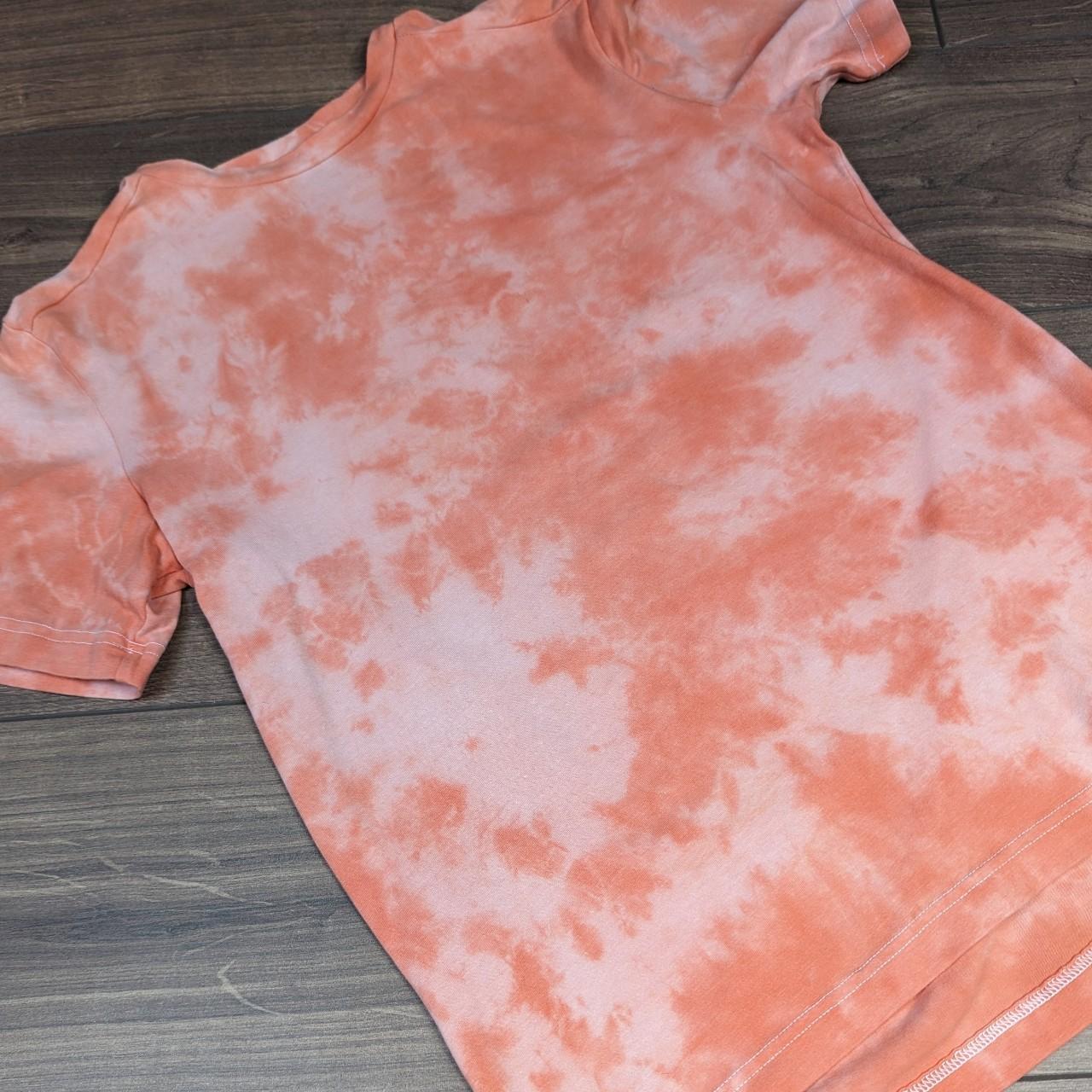 Athletic Works "DriWorks" Tie Dye Orange Work Out T-Shirt Men's S
