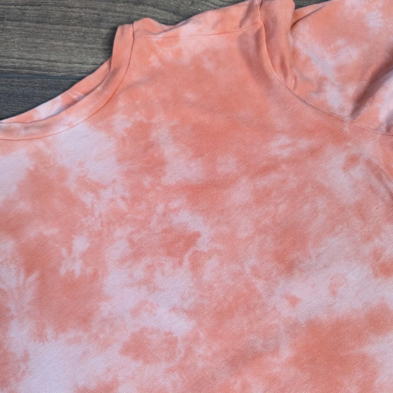 Athletic Works "DriWorks" Tie Dye Orange Work Out T-Shirt Men's S