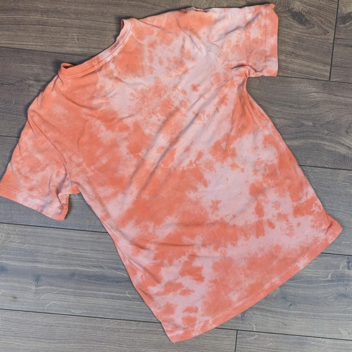 Athletic Works "DriWorks" Tie Dye Orange Work Out T-Shirt Men's S