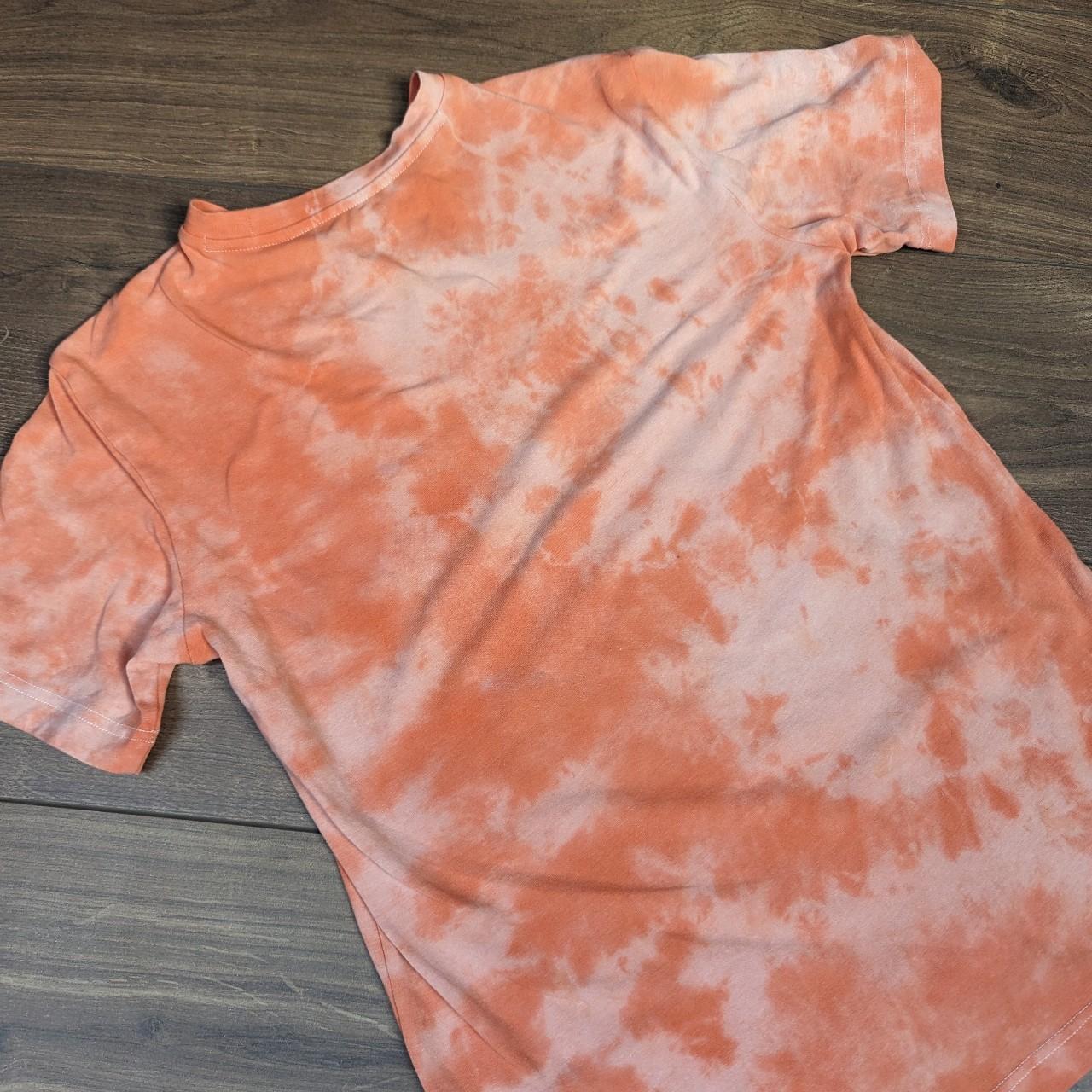 Athletic Works "DriWorks" Tie Dye Orange Work Out T-Shirt Men's S