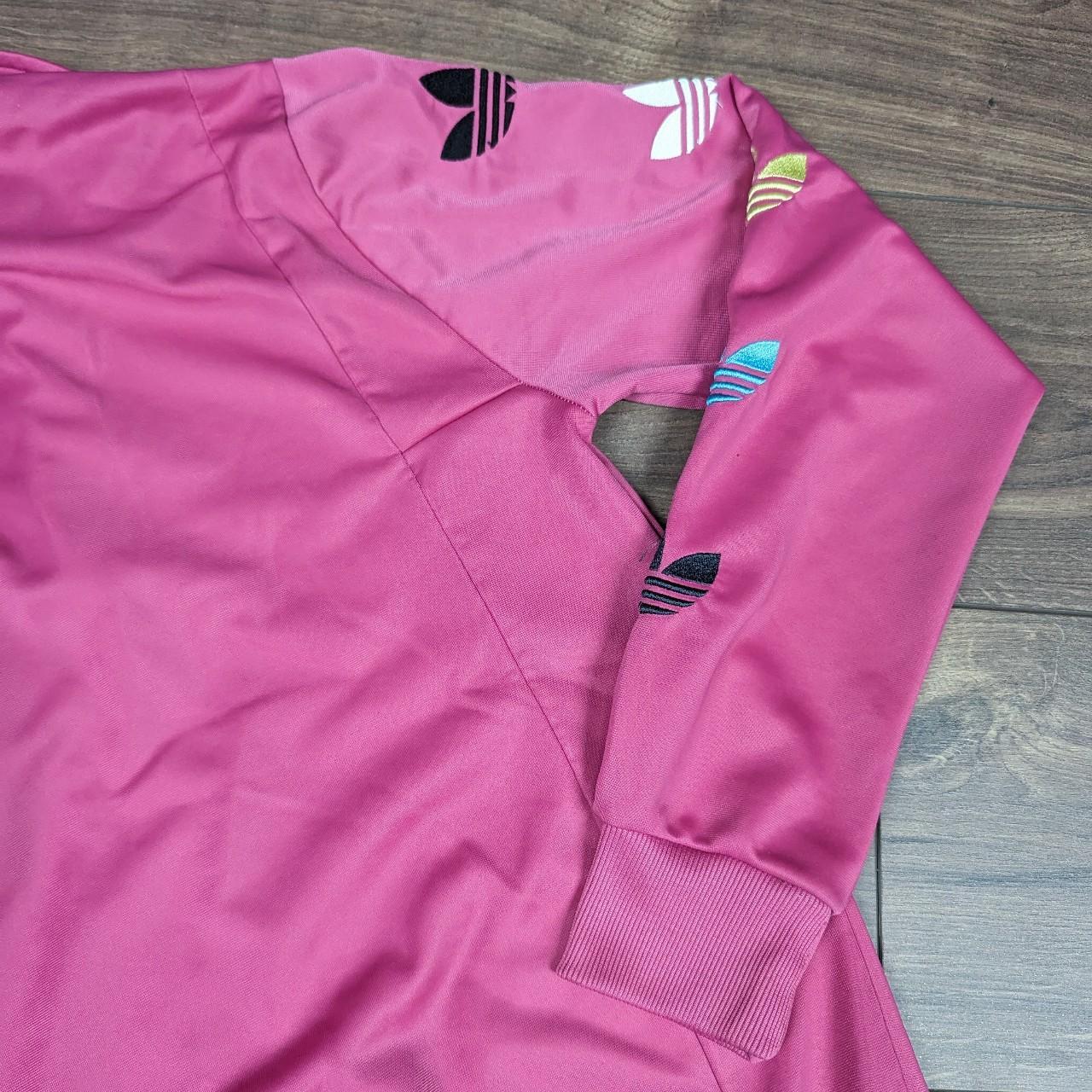 Vintage 00'S y2k Pink Adidas Trefoil Vintage Track Jacket Women's Size L UK 12