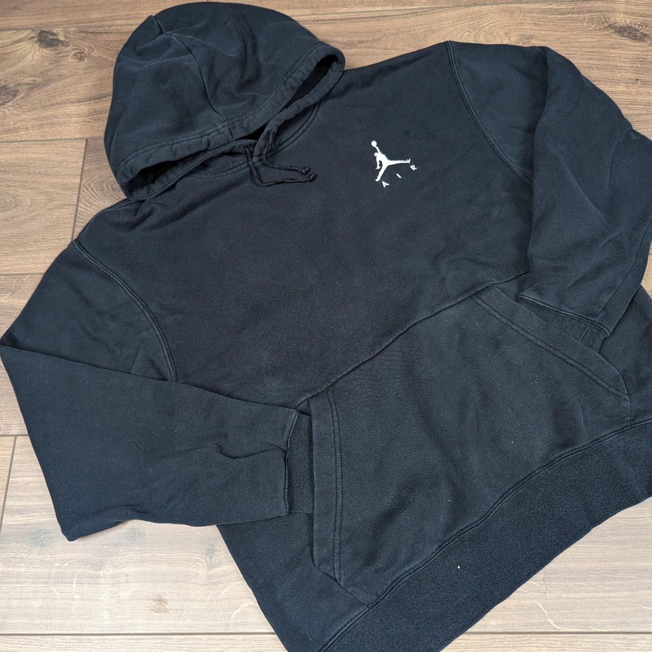 Black/Red Vintage Standard Air Jordan Logo Hoodie Men's M